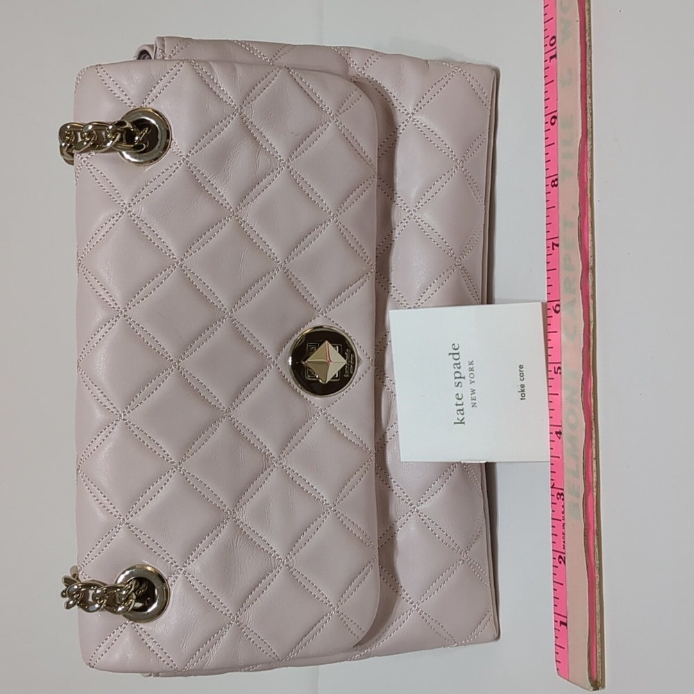 Kate Spade Natalia quilted leather small flap chain cross body WKRU7074 - Picture 12 of 13